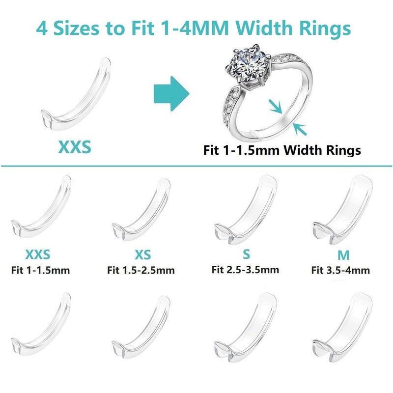 Feramox Invisible Ring Size Adjuster for Loose Rings Ring Adjuster Sizer Fit Thin Rings with Jewelry Polishing Cloth - Image 2